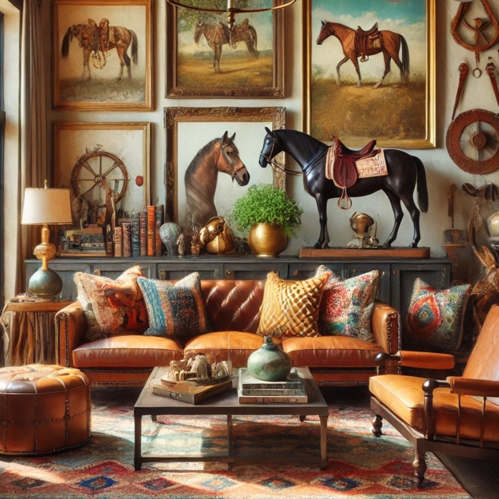 Wild Horses Cushion 14” Throw Pillow Ranch Southwestern Country Equine Stallions - Picture 5 of 8